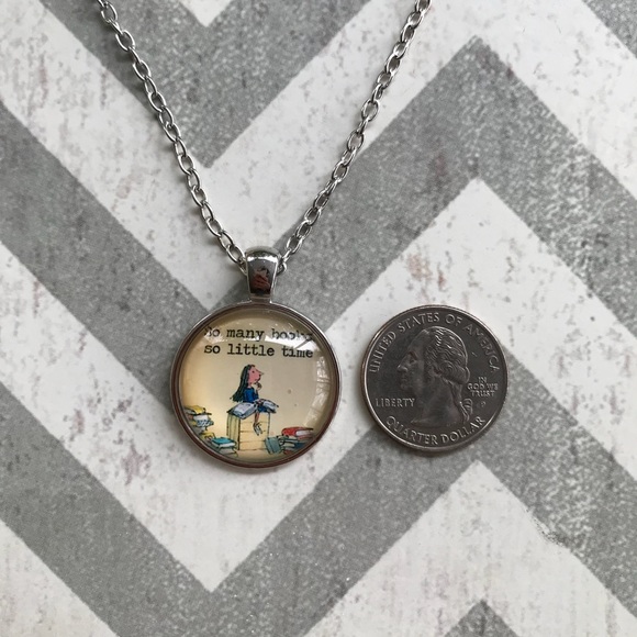 So Many Books So Little Time Necklace - Picture 5 of 7